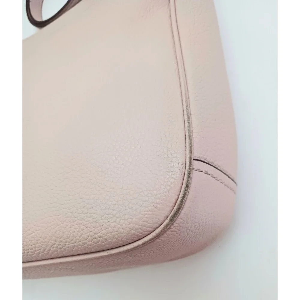 Coach Chaise Crossbody Lt Pink Pebbled Leather 35543 Tassel Trim